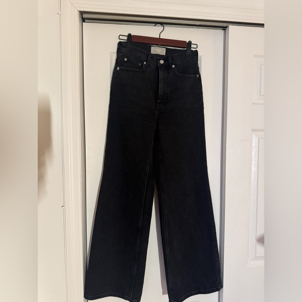 Everlane Way High Sailor Jeans - Coal EUC